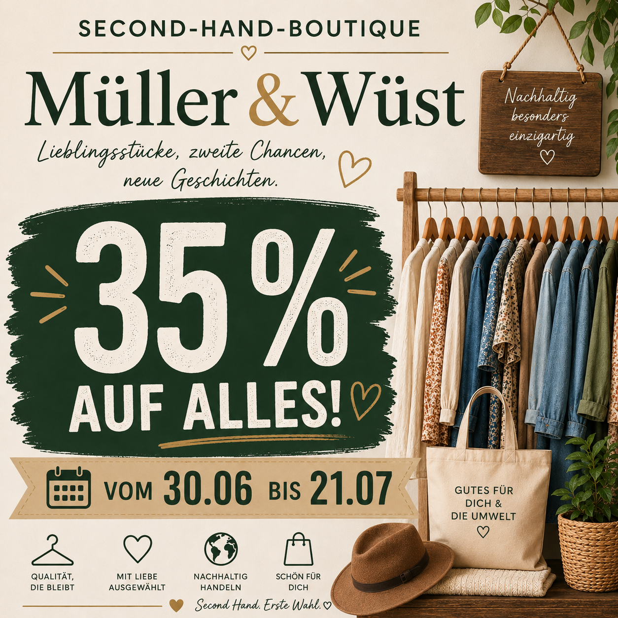 Second-Hand-Boutique Müller und Wüst